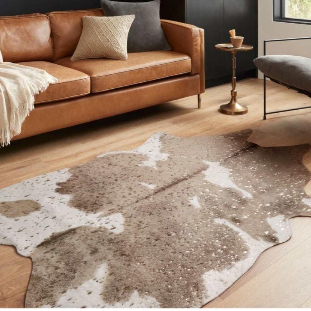 Loloi Bryce faux cow hide rug